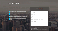 Desktop Screenshot of pasali.com