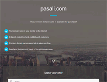 Tablet Screenshot of pasali.com